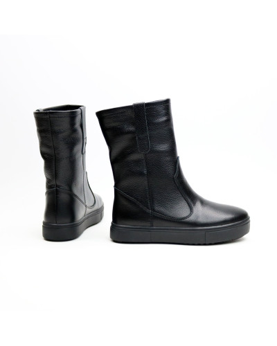 Полусапоги из черной кожи флотар Арт. 12-2/21613