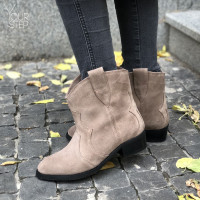 Бежеві замшеві Козаки Арт. 306-2