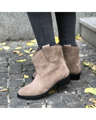 Бежеві замшеві Козаки Арт. 306-2