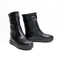 Полусапоги из черной кожи флотар Арт. 12-2/21613