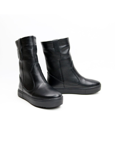 Полусапоги из черной кожи флотар Арт. 12-2/21613