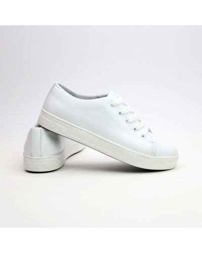 Кеди із білої шкіри Арт. 33-1(Ls8)