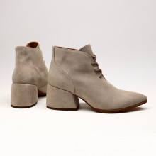 Ботильоны из замши бежевого цвета Арт. 657-10/w324Ок