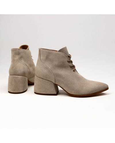 Ботильоны из замши бежевого цвета Арт. 657-10/w324Ок