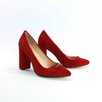 Туфлі-човники червоного кольору Арт. 35-1/44Ок-3690