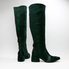 Класичні прямі чоботи на підборах Арт. 657-12/w324Ок