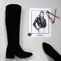 Прямі чоботи на підборах Арт. 657-14/w324Ок