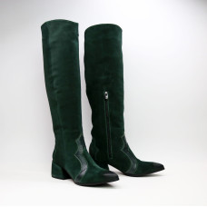 Класичні прямі чоботи на підборах Арт. 657-12/w324Ок