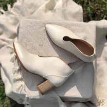 Ботильоны с глубоким вырезом из натуральной кожи флотар Арт. 657-7/41Ок-str