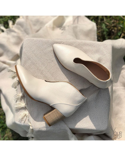 Ботильоны с глубоким вырезом из натуральной кожи флотар Арт. 657-7/41Ок-str