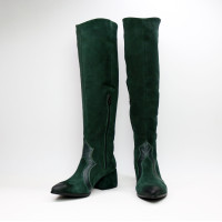 Класичні прямі чоботи на підборах Арт. 657-12/w324Ок