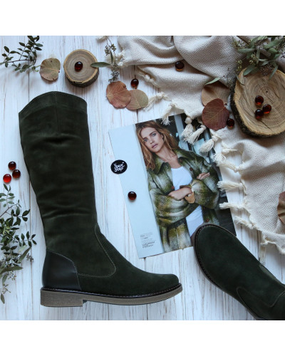 Чоботи кольору хакі Арт. 12-7(Sn4)