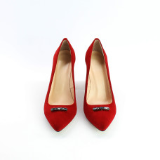Туфлі-човники червоного кольору Арт. 35-1/44Ок-3690