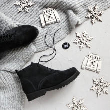 Черевики із сірої замші Арт. 12-20Se