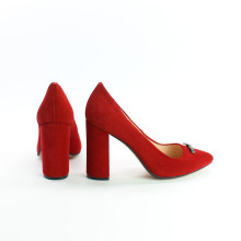 Туфлі-човники червоного кольору Арт. 35-1/44Ок-3690