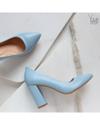 Туфлі-човники блакитного кольору Арт. 35-1/44Ок