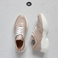 Кросівки з бежевої шкіри Арт. 15-2/176