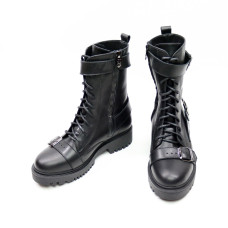 Черевики із чорної шкіри Арт. 12-30R/21855