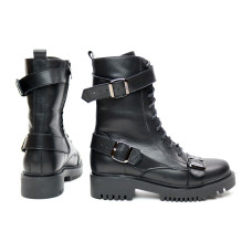 Черевики із чорної шкіри Арт. 12-30R/21855