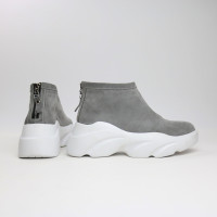 Ботинки из светло-серой замши Арт. As-6/21968