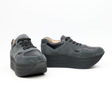 Кросівки з сірої замші Арт. 15-2/21873