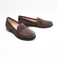 Мокасины из замши цвета какао Арт. 05-10(Mar4)