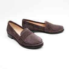 Мокасины из замши цвета какао Арт. 05-10(Mar4)