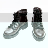 Ботинки со шнуровкой из кожи оттенка шоколад Арт. 51-3/21855