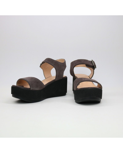 Босоніжки з замші на танкетці Арт. 352-2