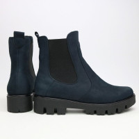 Челсі із синього нубука Арт. 12-1(S2)