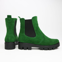 Челсі із зеленої замші Арт. 12-1(S2)