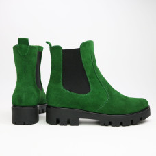 Челсі із зеленої замші Арт. 12-1(S2)