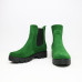 Ботинки Челси из ярко-зеленой замши на тракторной подошве Арт. 12-1(S2)