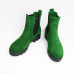 Ботинки Челси из ярко-зеленой замши на тракторной подошве Арт. 12-1(S2)