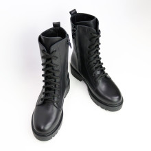 Чорні шкіряні черевики Арт. 12-30/21855б/ф