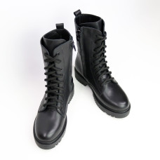 Чорні шкіряні черевики Арт. 12-30/21855б/ф