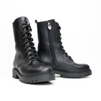 Чорні шкіряні черевики Арт. 12-30/21855б/ф