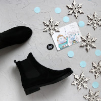 Челсі із чорного нубуку 12-1V