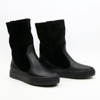 Ботинки из кожи и замши черного цвета Арт. 12-2/21852