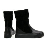 Ботинки из кожи и замши черного цвета Арт. 12-2/21852