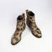 Ботинки из кожи с принтом под ягуар Арт. 306-4