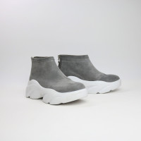 Ботинки из светло-серой замши Арт. As-6/21968