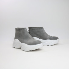 Ботинки из светло-серой замши Арт. As-6/21968
