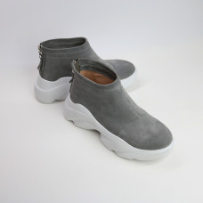 Ботинки из светло-серой замши Арт. As-6/21968