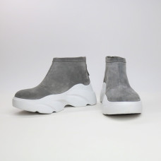 Ботинки из светло-серой замши Арт. As-6/21968