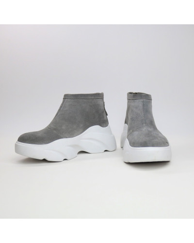 Ботинки из светло-серой замши Арт. As-6/21968