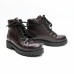 Ботинки со шнуровкой из кожи оттенка шоколад Арт. 51-3/21855