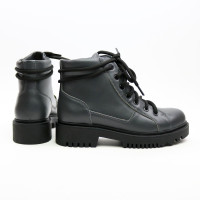 Ботинки со шнуровкой из кожи цвета графит Арт. 51-3/21855