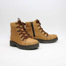 Ботинки со шнуровкой из нубука рыжего цвета Арт. As-4/17Р