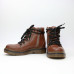 Ботинки со шнуровкой из рыжей кожи Арт. As-4/025P